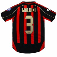 MALDINI #3 Retro AC Milan UCL Home Jersey 2006/07