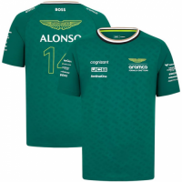 Discount Aston Martin Aramco Cognizant F1 Racing Team Fernando Alonso Driver T-Shirt 2024