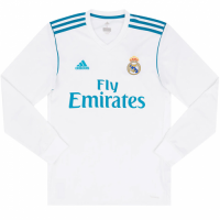 Retro Real Madrid Home Long Sleeve Jersey 2017/18