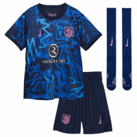 Kids Atletico Madrid Third Full Kit(Jersey+Shorts+Socks) 2024/25