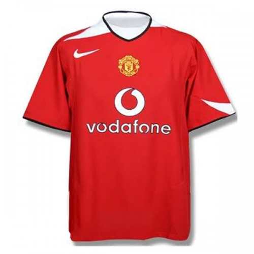 Rooney #8 Retro Manchester United Home Jersey 2005/06