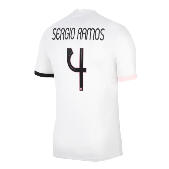 UCL PSG Soccer Jersey SERGIO RAMOS #4 Away Replica 2021/22  MineJerseys
