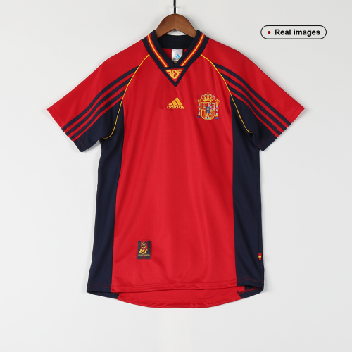 Spain Retro Jersey Home World Cup 1998