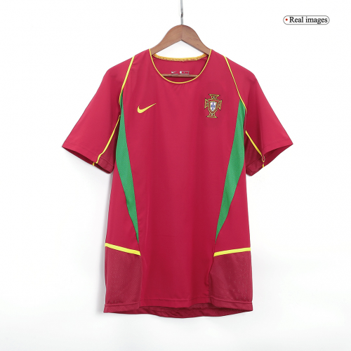 Portugal Retro Home Jersey World Cup 2002