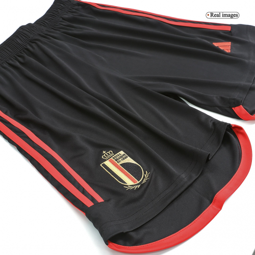 Belgium Soccer Shorts Home Replica World Cup 2022