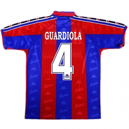 Barcelona Guardiola #4 Retro Jersey Home 1996/97