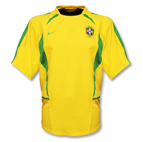 Ronaldo #9 Retro Brazil Home Jersey World Cup 2002