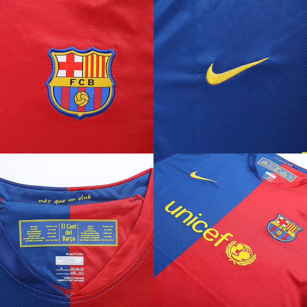 Barcelona XAVI #6 UCL Final Retro Jersey Home 2008/09