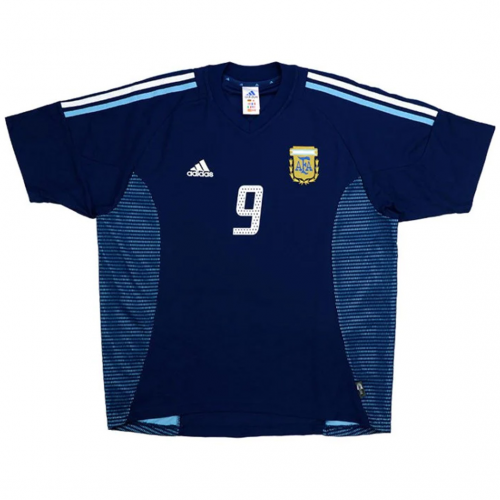 Argentina BATISTUTA #9 Retro Jersey Away World Cup 2002