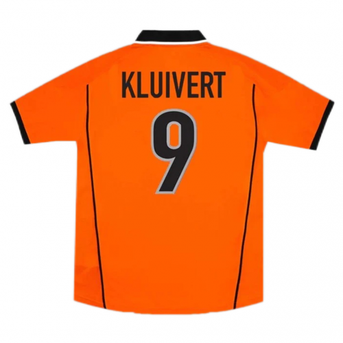 KLUIVERT #9 Retro Netherlands Home Jersey World Cup 1998