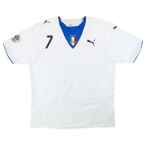 Italy Del Piero #7 Retro Jersey Away Replica World Cup 2006