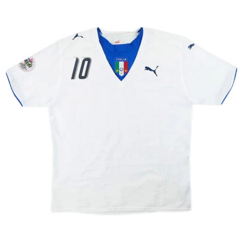 Italy TOTTI #10 Retro Jersey Away Replica World Cup 2006