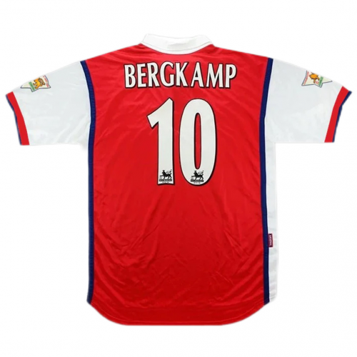 Arsenal Bergkamp #10 Retro Jersey Home 1998/99