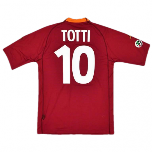 Totti #10 Retro Roma Home Jersey 2000/01