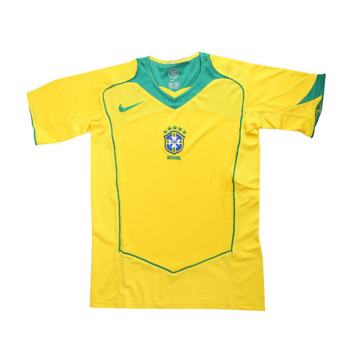 Brazil ADRIANO #7 Retro Jersey Home 2004