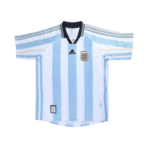 Argentina ORTEGA #10 Retro Jersey Home World Cup 1998