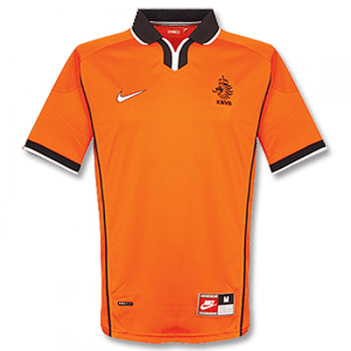 OVERMARS #14 Retro Netherlands Home Jersey World Cup 1998