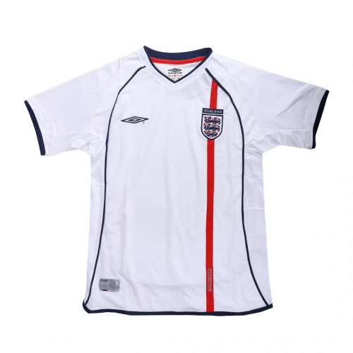 England Beckham #7 Retro Jersey Home Replica World Cup 2002