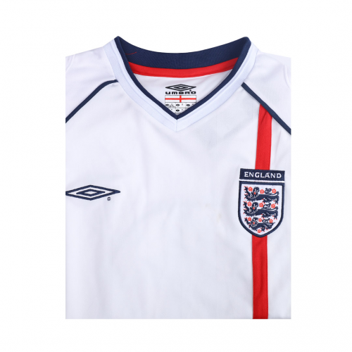 England Beckham #7 Retro Jersey Home Replica World Cup 2002