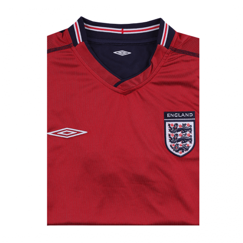 Beckham #7 England  Retro Away Jersey World Cup 2002