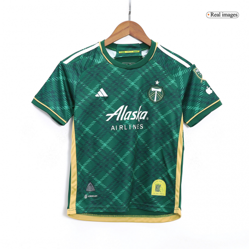 Kids Portland Timbers Home Jersey Kit Replica 2023