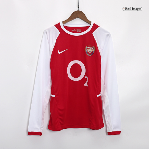 Arsenal Retro Home Long Sleeve Jersey 2002/04