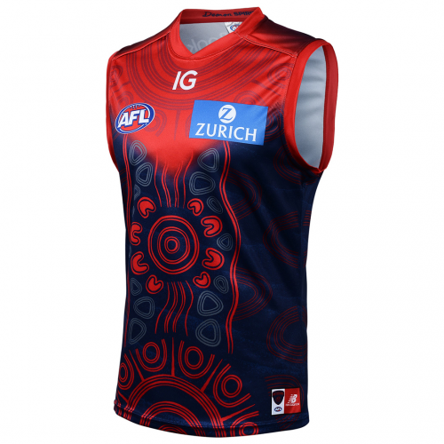 Men's Melbourne Demons AFL Indigenous Guernsey 2023