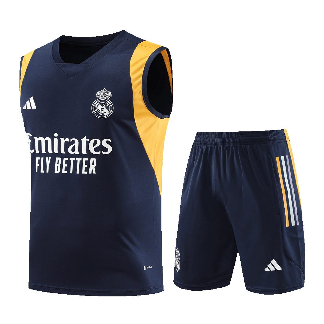 Real Madrid Sleeveless Training Kit (Top+Shorts) Navy 2023/24