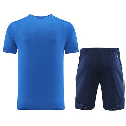 Customize Team Jersey Kit(Shirt+Short) Blue AD02