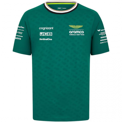 [Super Replica] Aston Martin Aramco Cognizant F1 Racing Team Fernando Alonso Driver T-Shirt 2024