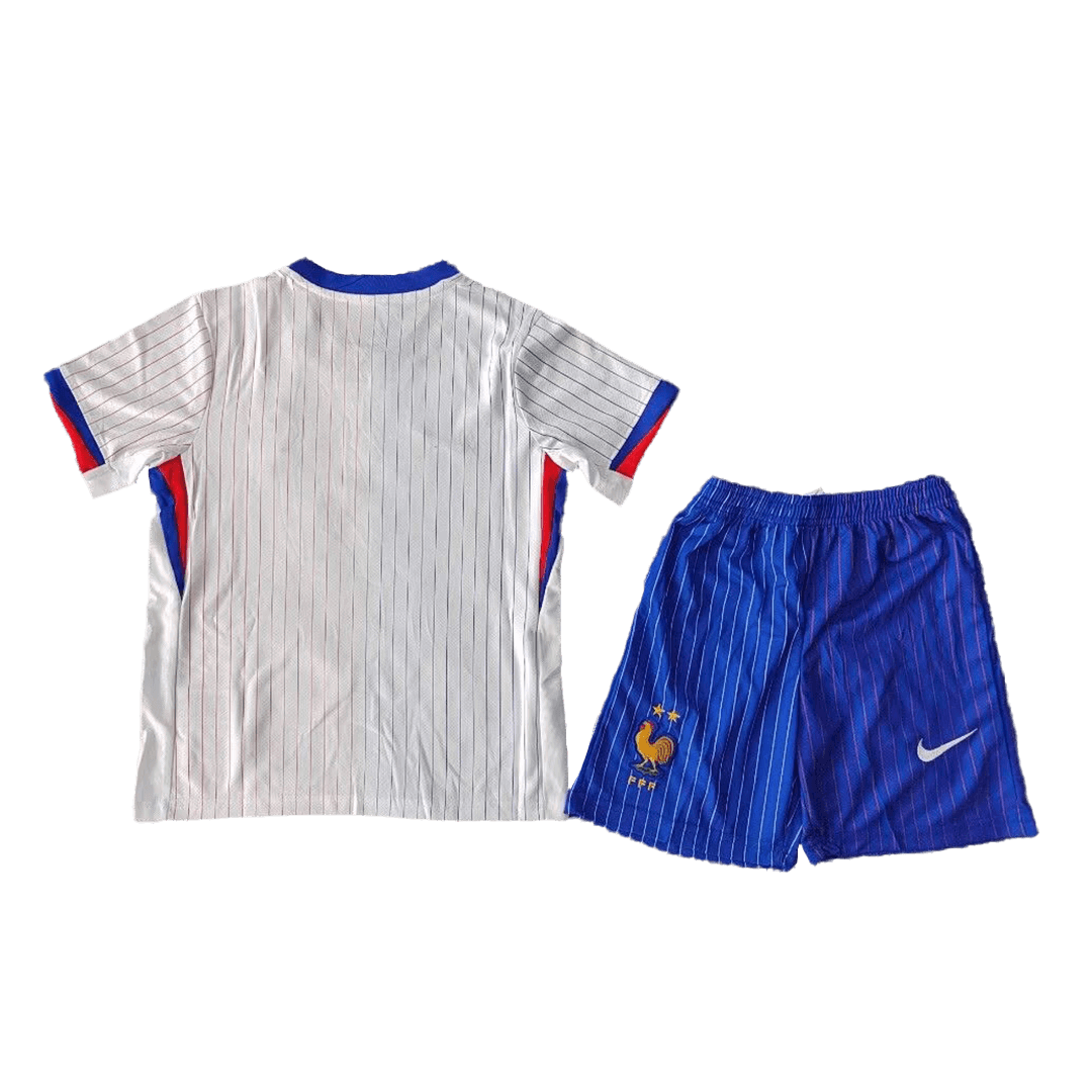 Kids France Away Full Jersey Kit Euro 2024