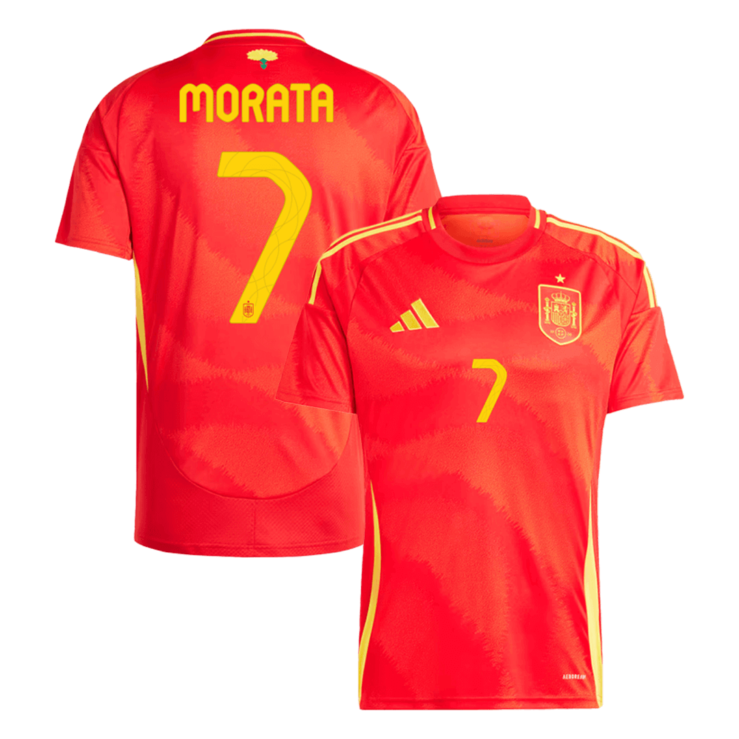 MORATA #7 Spain Home Jersey Euro 2024