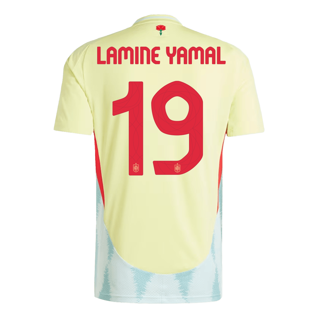 LAMINE YAMAL #19 Spain Away Jersey Euro 2024