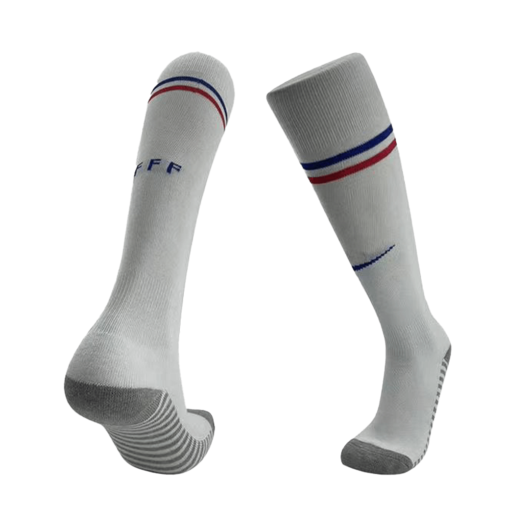 France Away Soccer Socks Euro 2024