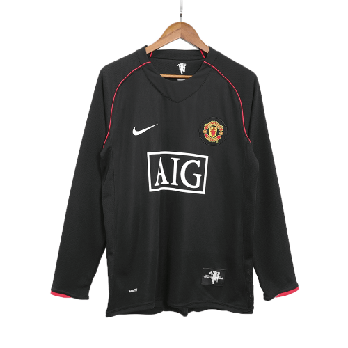 Retro Manchester United Away Long Sleeve Jersey 2007/08