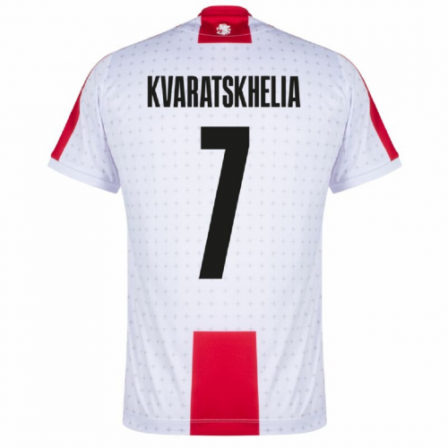 KVARATSKHELIA #7 Georgia Home Jersey Euro 2024