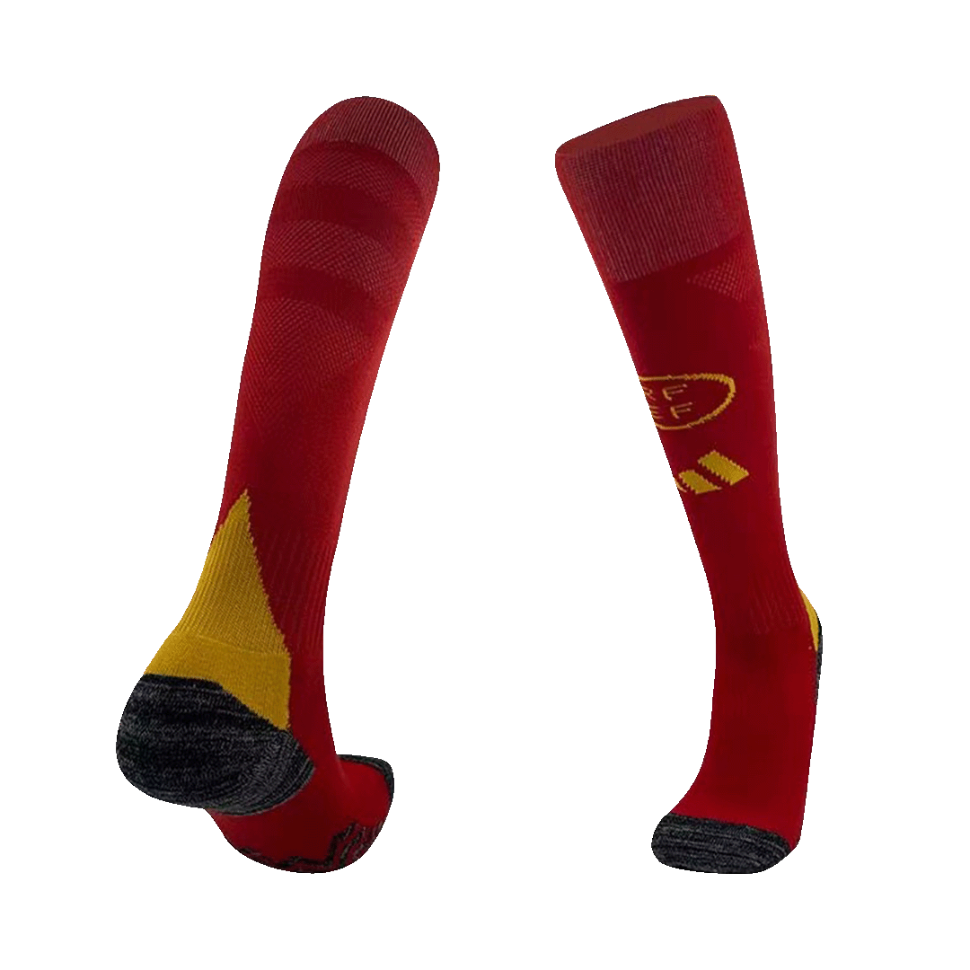 Kids Spain Home Soccer Socks 2024