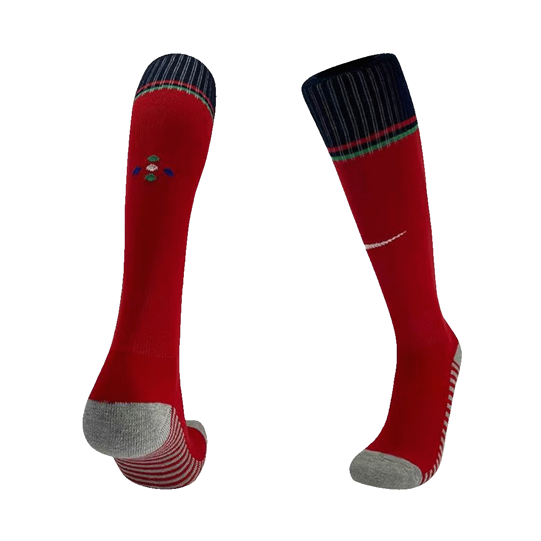 Kids Portugal Home Soccer Socks 2024