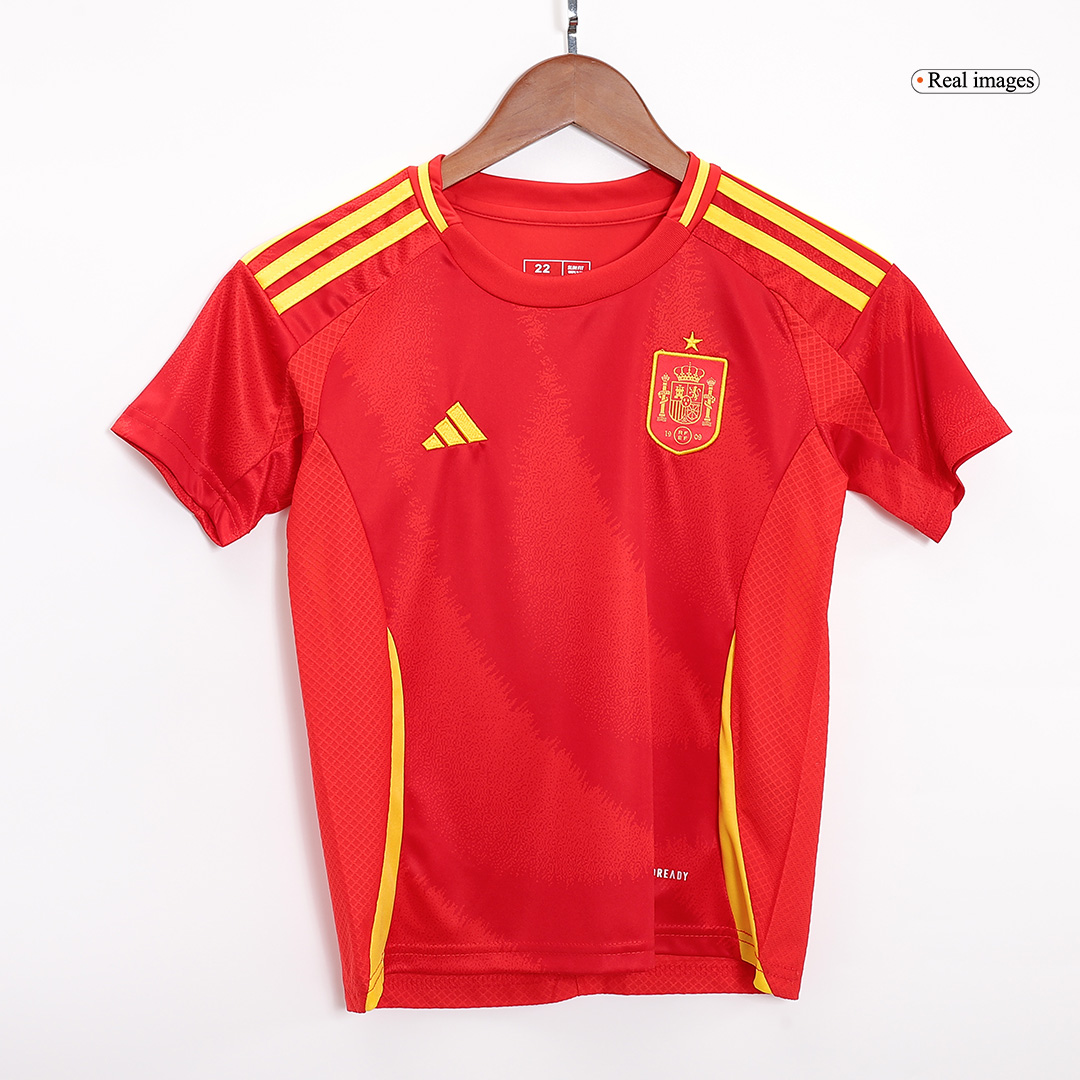 Kids Spain Home Full Jersey Kit Euro 2024