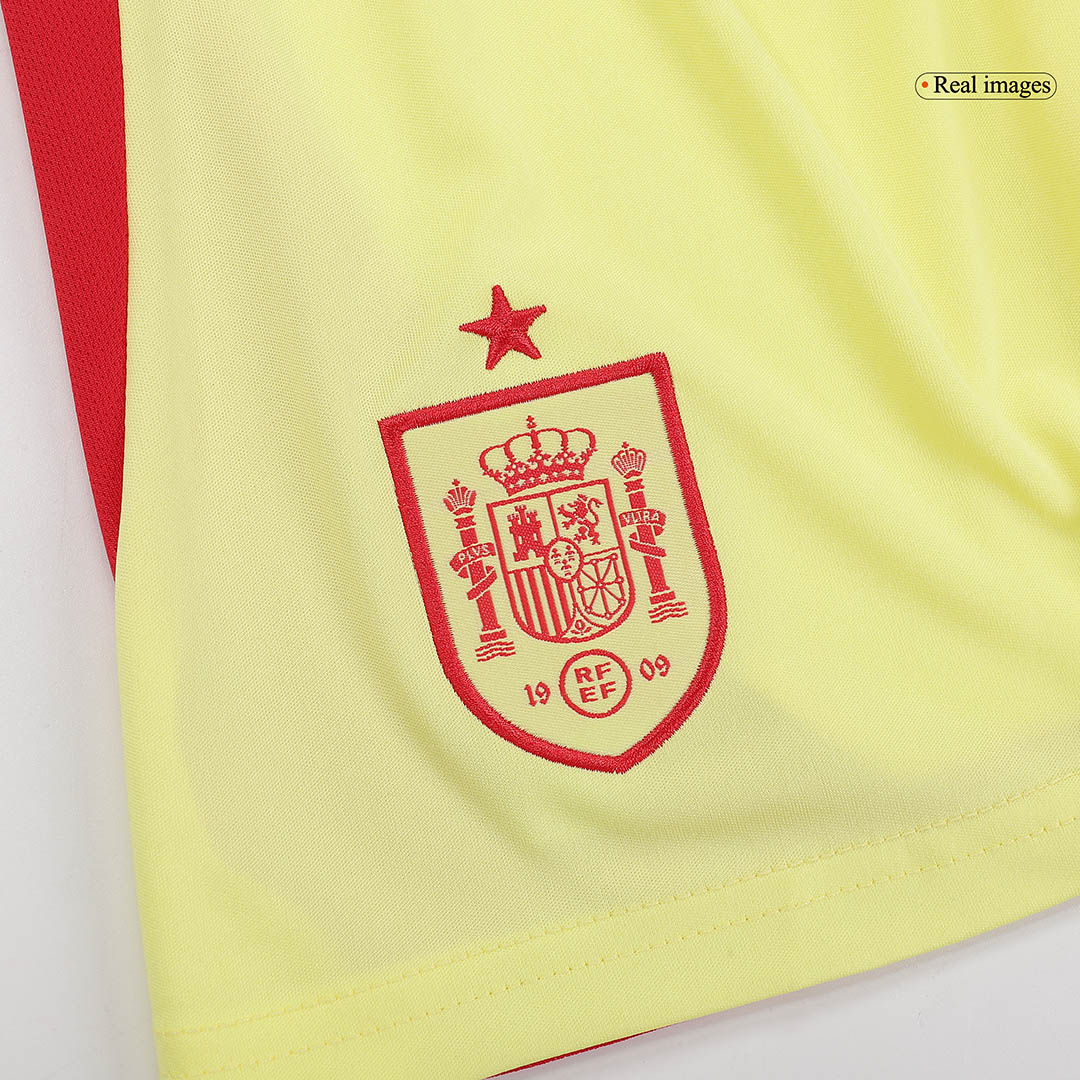 Kids Spain Away Full Jersey Kit Euro 2024