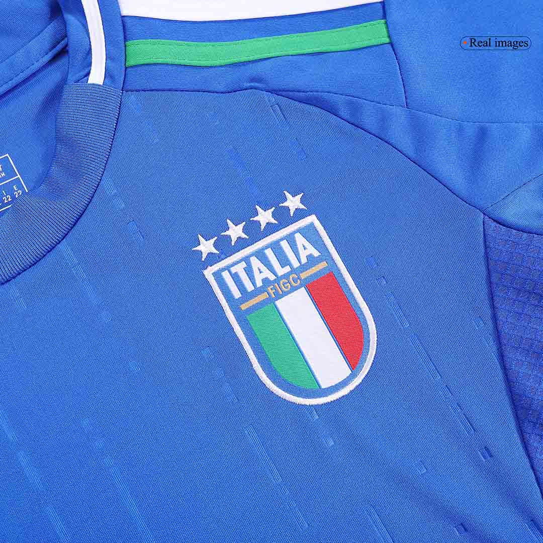 Kids Italy Home Full Jersey Kit Euro 2024