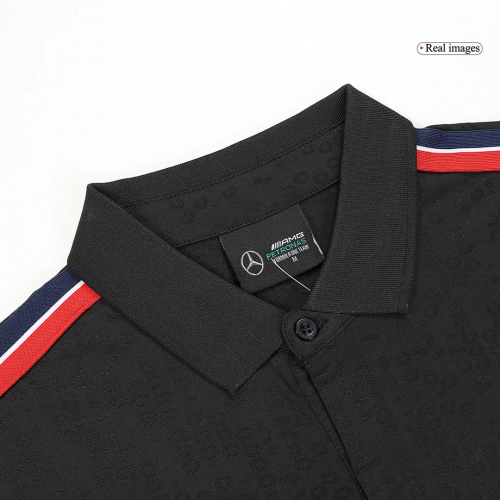 [Super Replica] Mercedes AMG Petronas F1 Team Polo - Black 2024