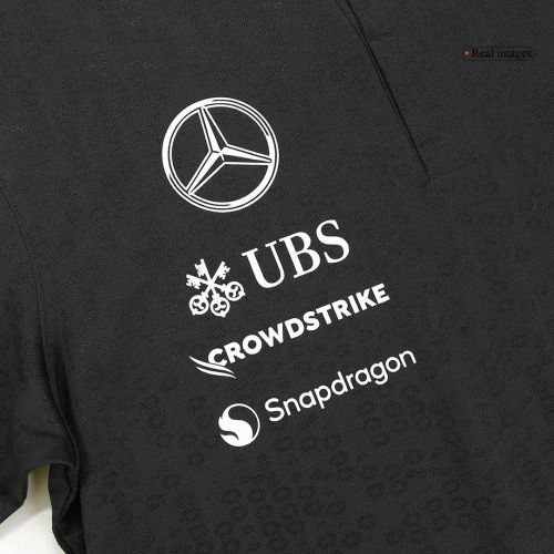 [Super Replica] Mercedes AMG Petronas F1 Team Polo - Black 2024