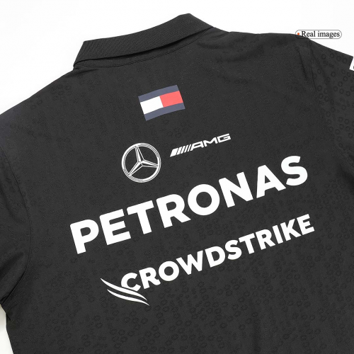 [Super Replica] Mercedes AMG Petronas F1 Team Polo - Black 2024