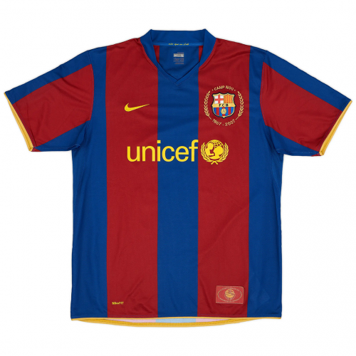 Messi #19 Barcelona Retro Jersey 50-Years Anniversary 2007/08