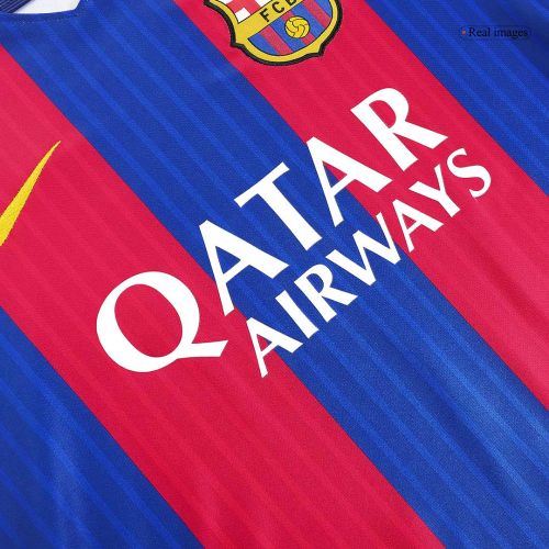 Messi #10 Barcelona Home Retro Jersey 2016/17