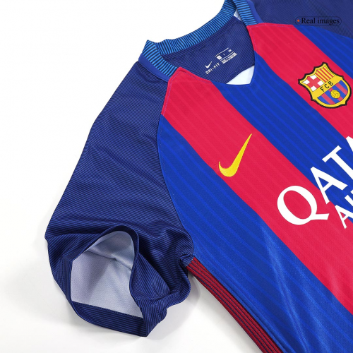 Messi #10 Barcelona Home Retro Jersey 2016/17