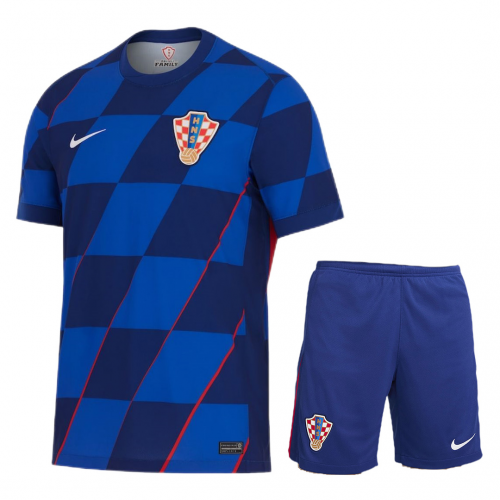 Men's Croatia Away Kit(Jersey+Shorts) Euro 2024