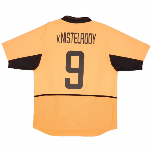 v.NISTELROOY #9 Netherlands Retro Jersey Home 2002