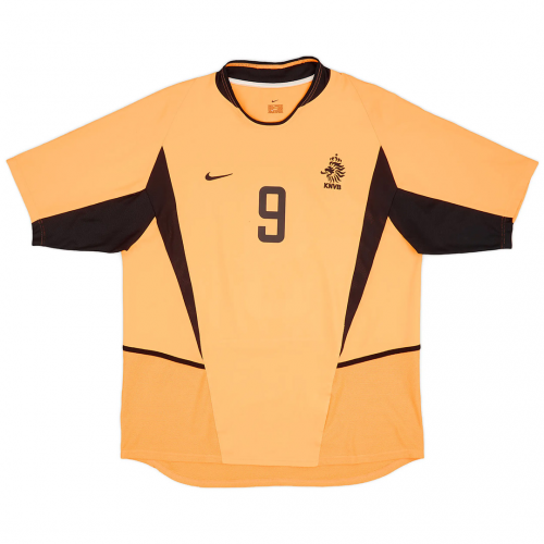 v.NISTELROOY #9 Netherlands Retro Jersey Home 2002